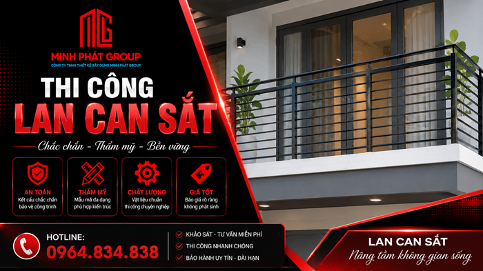 lan can sắt
