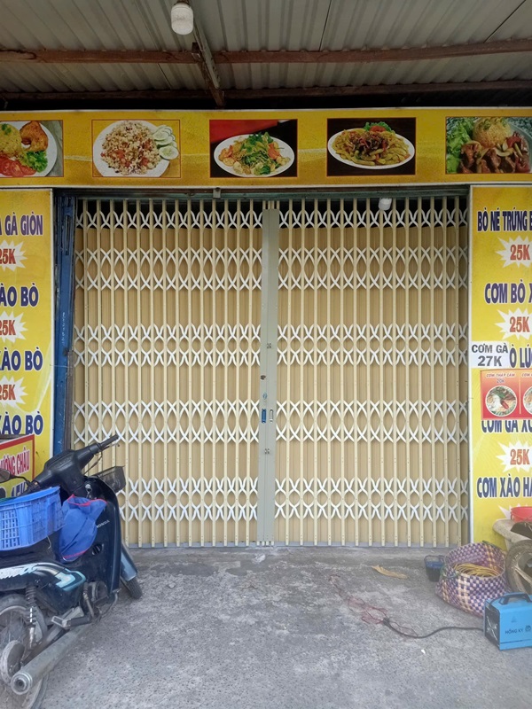 cửa kéo sắt có lá