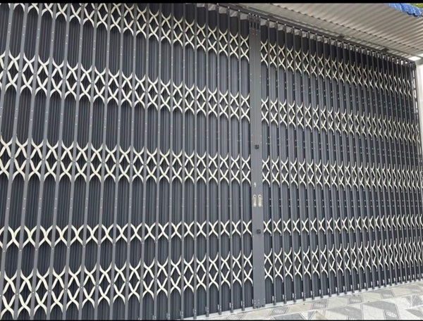 cửa kéo sắt có lá