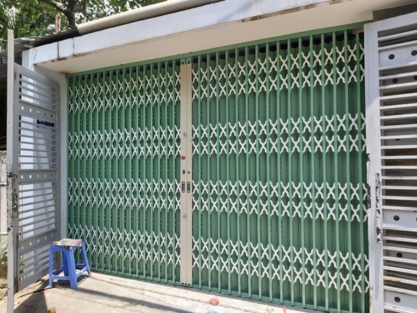 cửa kéo sắt có lá