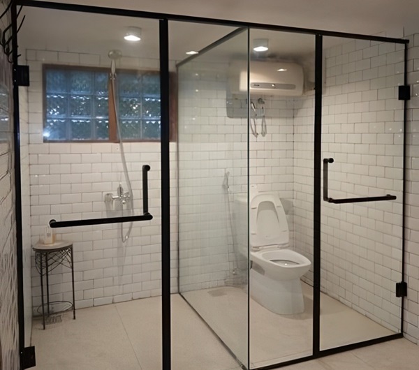 vách ngăn kính cường lực phòng tắm
