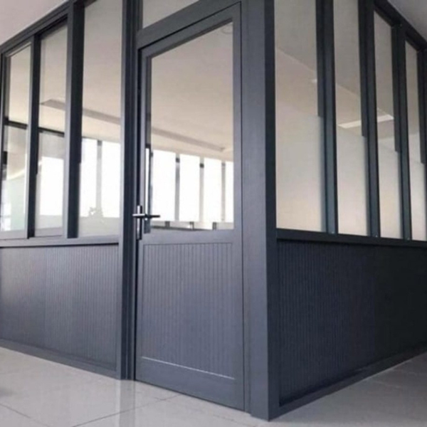 vách nhôm kính phòng làm việc