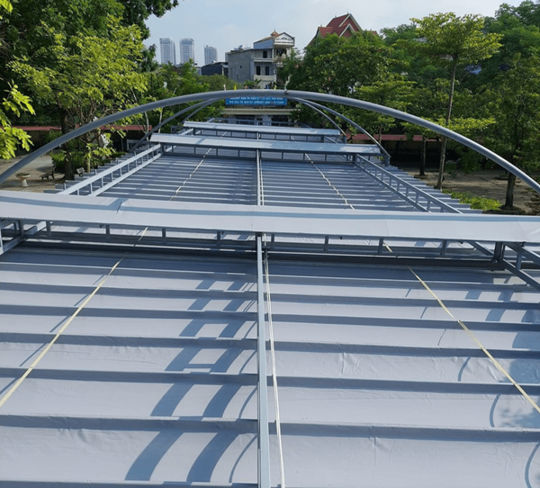 thi công mái xếp di động tại quận 10