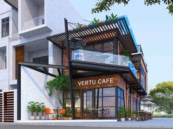 thi công nhà thép tiền chế quán cafe