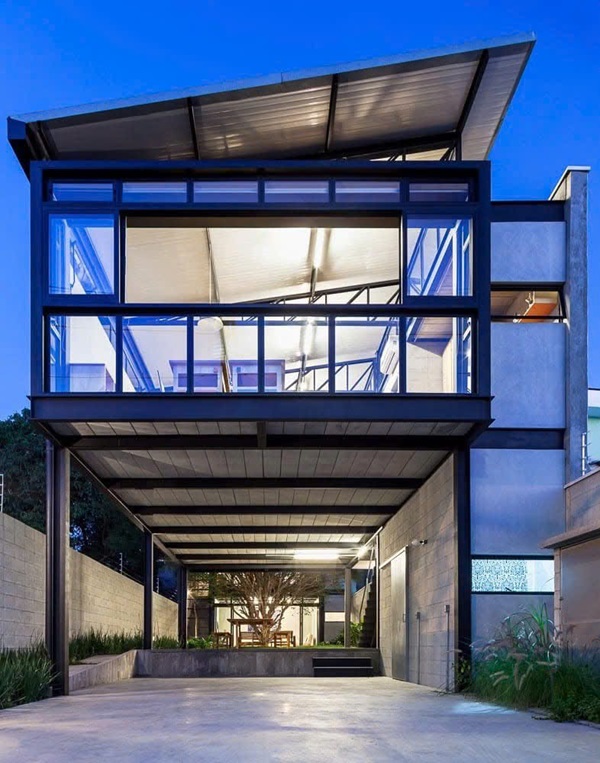 thi công nhà thép tiền chế showroom
